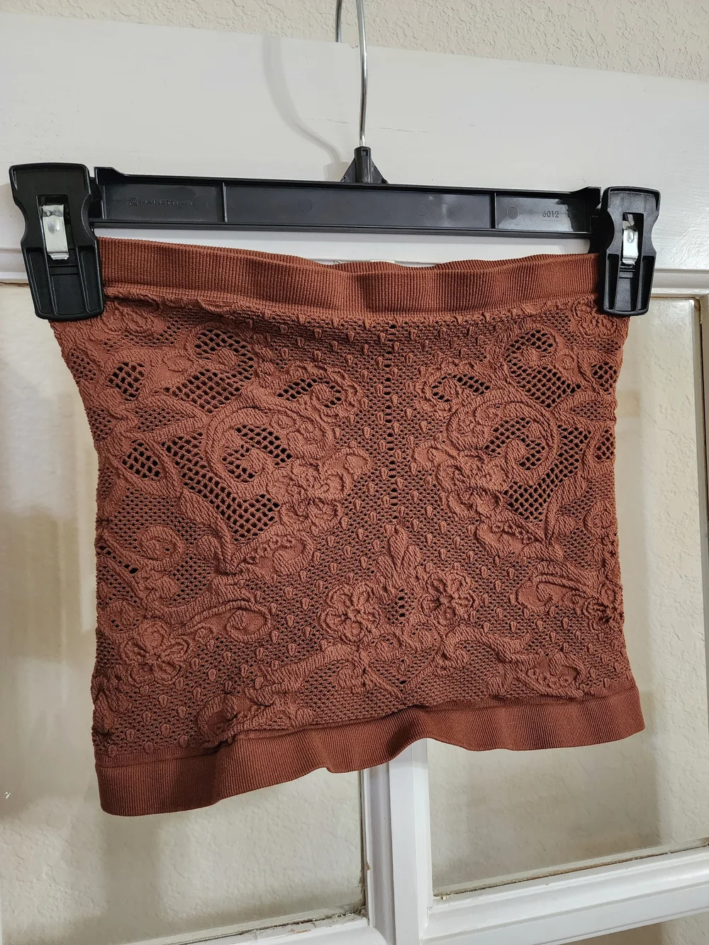 Free People Intimately Lace Bandeau Tube Top Brown XS/S Boho Seamless